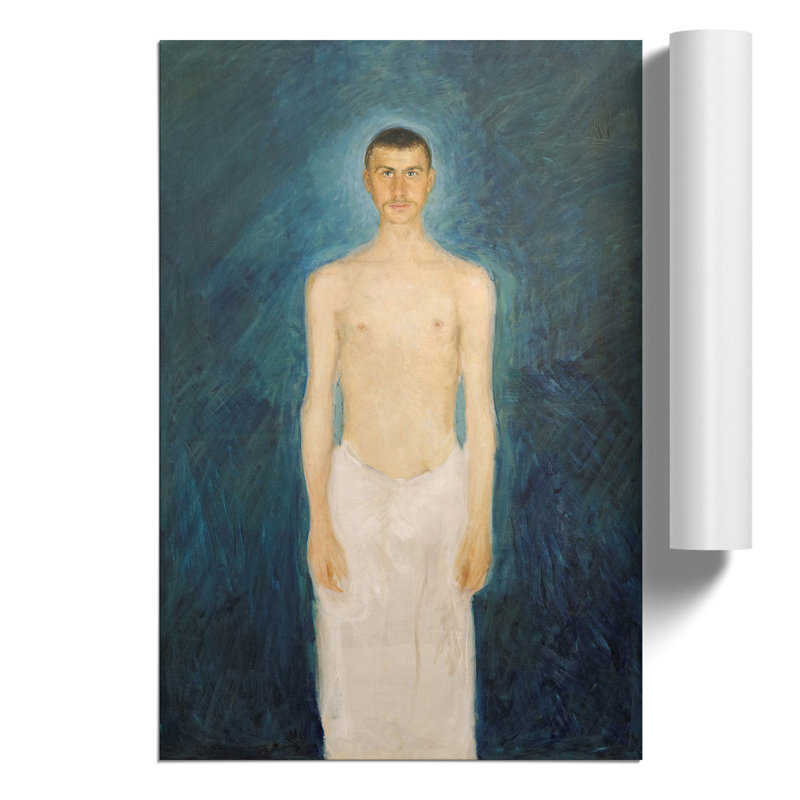 Self Portrait by Richard Gerstl - Frameless Print, 42cm H x 30cm W x 0.1cm D