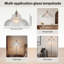 12cm H Glass Dome Lamp Shade ( Spider ) in Clear