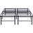 Contemporary Queen Mattress Holder, Steel, Black, Foldable, 750Lb Bearing Modern Holder Configuration, Heavy-Duty Black Appearance-862348952