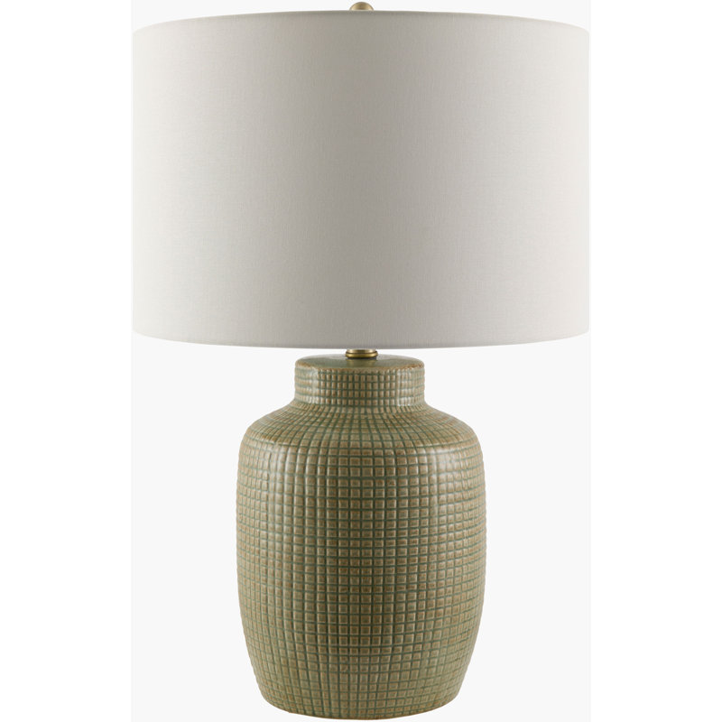 Lampe de table Kael, Vert, Blanc