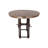 Auberta Teak Oval Solid Wood Top Metal Base Dining Table