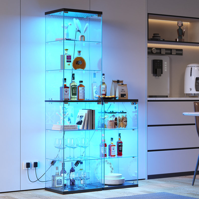 Vitrine en verre, White