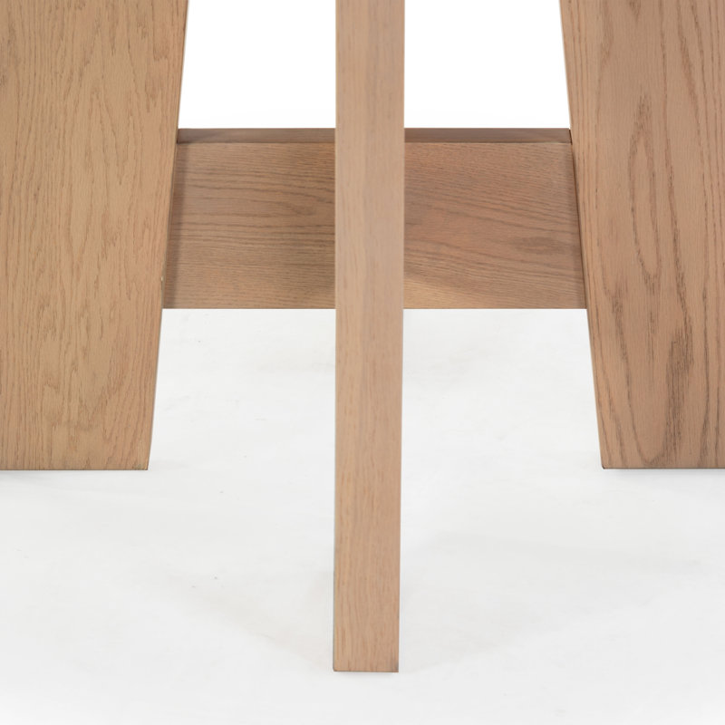 Beverley Round Wood 47 Inch Dining Table, Oak