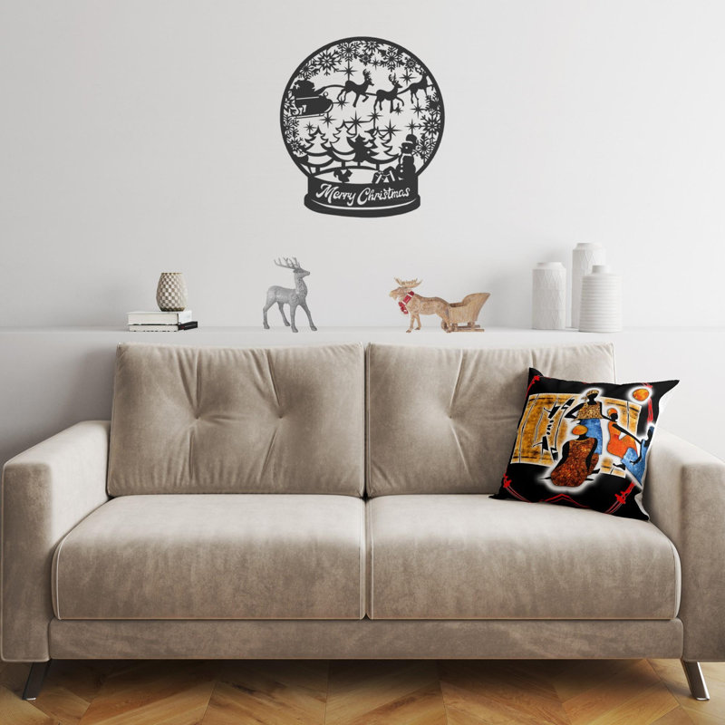 Coussin lavable de qualité supérieure, 17,0 x 17,0 pouces, 50% coton / 50% polyester, rembourrage en silicone, fermeture à glissière dissimulée | Doux, confortable et repassable | Parfait pour la décoration intérieure, le salon et la chambre à cou