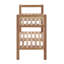 12 Pair Stackable Solid Wood Shoe Rack