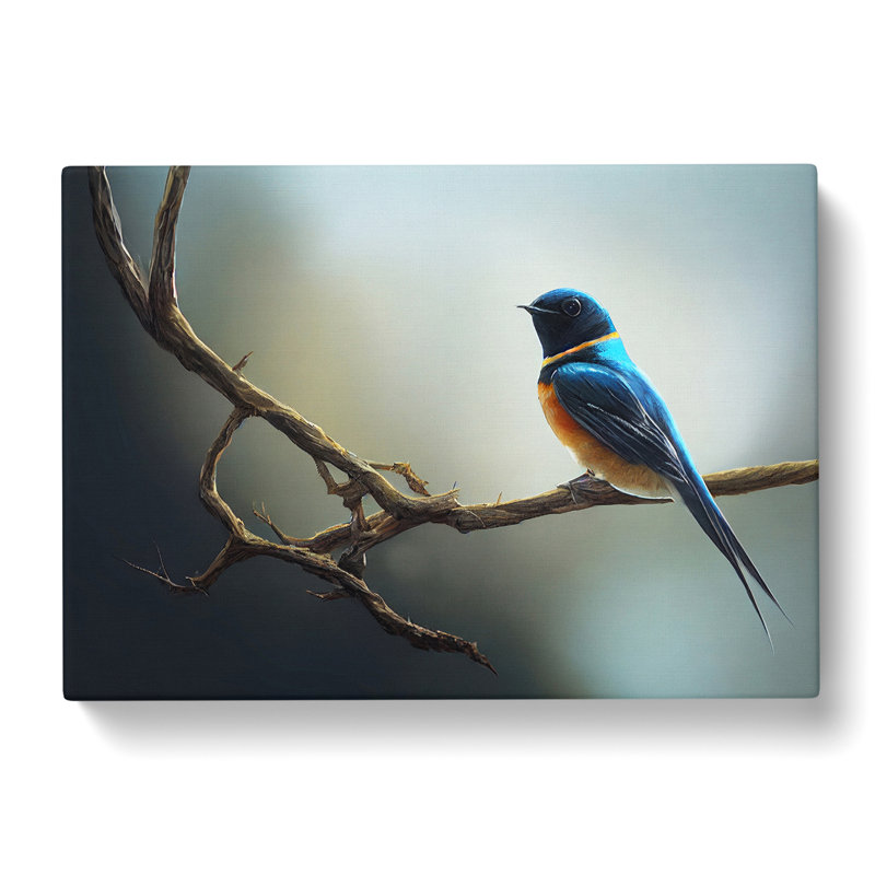 The Riveting Swallow Bird - Wrapped Canvas, 40cm H x 60cm W x 3cm D