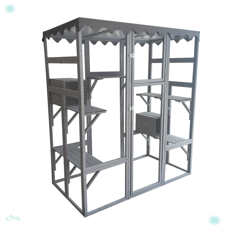 Abri pour chat extérieur en bois Big Catio