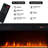 Kenndy 80" TV Stand with Electric Fireplace for TVs up to 90'', LED Lights, Storage Cabinets & Shelves-41263163-61309068-61309070