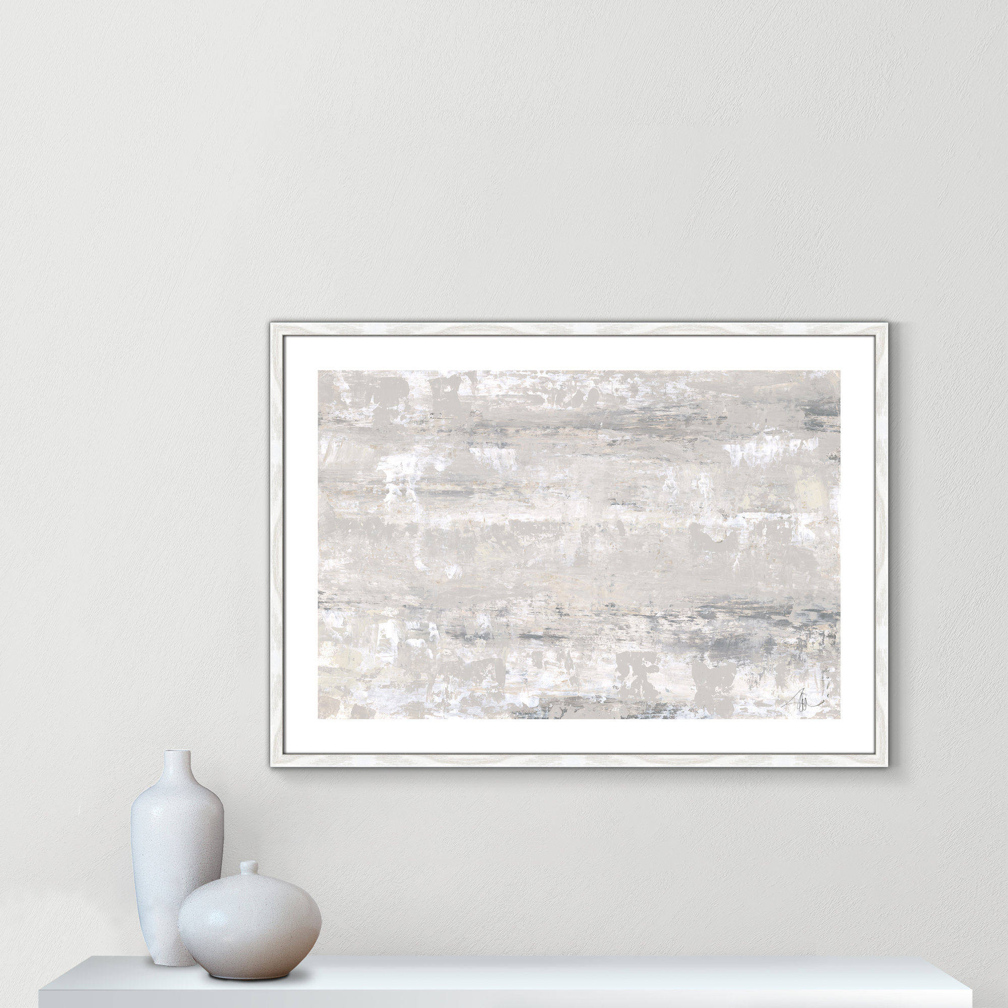 Desert Winds by Filippo Ioco - Print, White Wood Framed Paper, 25.5" H x 35.5" W x 0.75" D