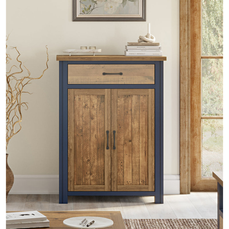 12 Pair Shoe Storage Cabinet, Blue
