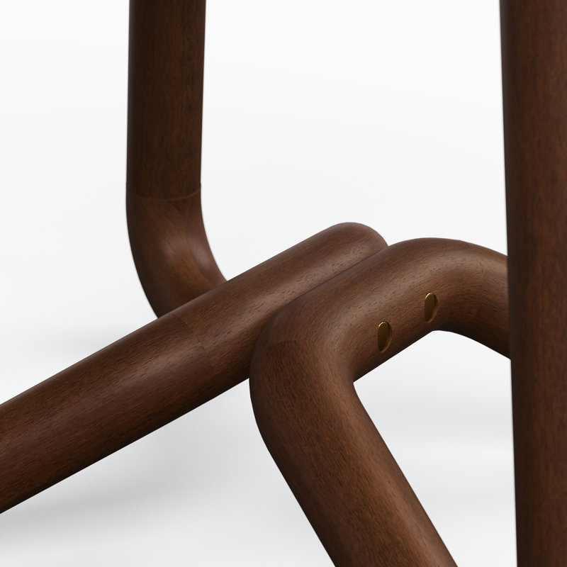 Loop Accent Stool, Noodles Natural/Nuetral Brown/Caramel