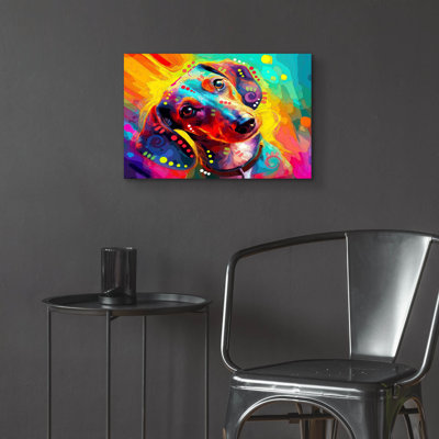 'Curious Dox' by Dean Russo Acrylic Glass Wall Art, 24" x 16"