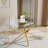 Dederick Glass Top Metal Base Dining Table-1986295953