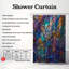 Rideau de douche standard 1 pièce Prism Glow-785216601