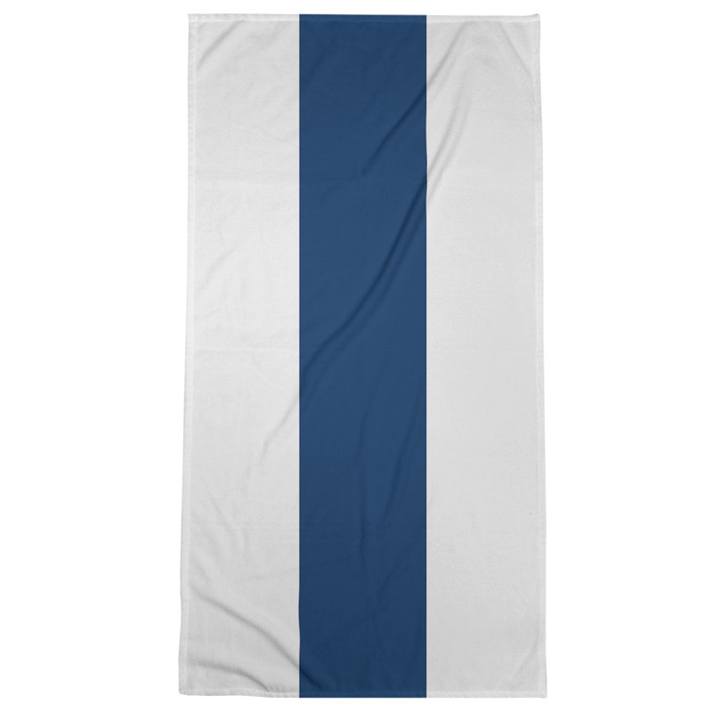 Cotton Blend Beach Towel, Blue