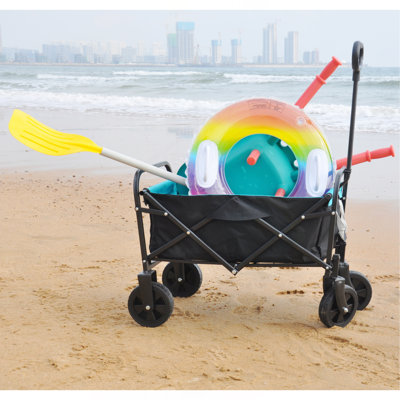 Mini Folding Wagon Garden Shopping Beach Cart