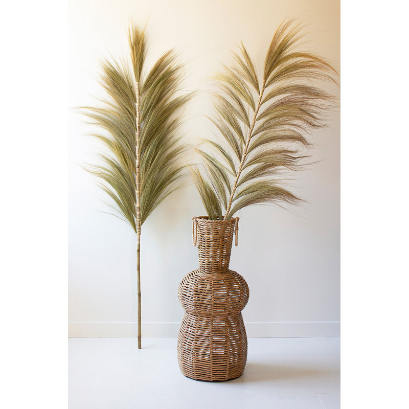  Ensemble de six palmiers décoratifs avec tiges de bambou - H 75 po