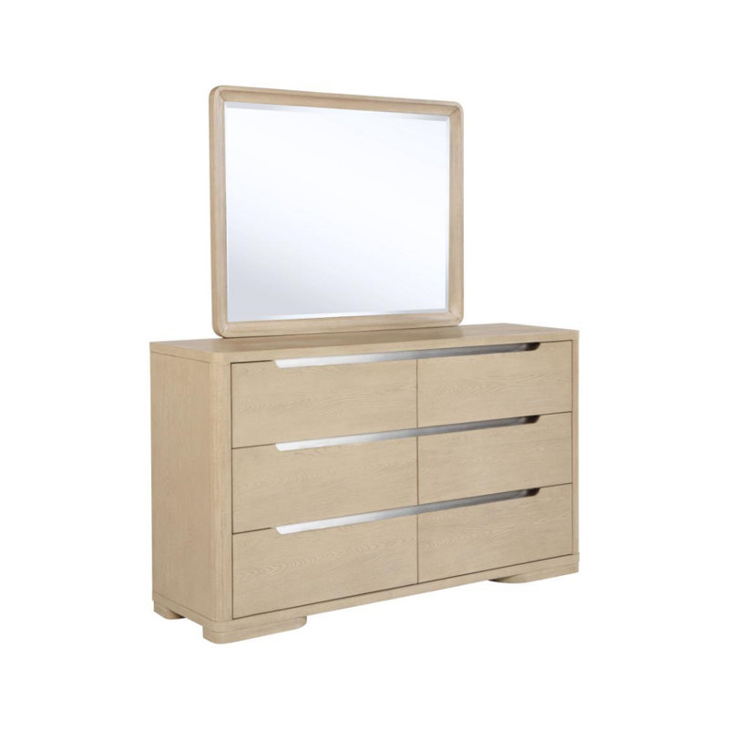 Commode 6 tiroirs avec miroir Solis