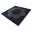 Tapis carré bleu marine Otto