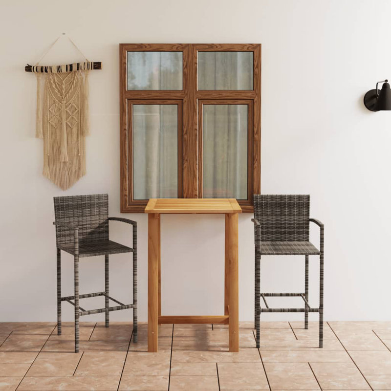 Ensemble de table de bar et tabourets
