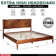 Panthera Solid Wood Bed Frame with Artistic Patterned Headboard
