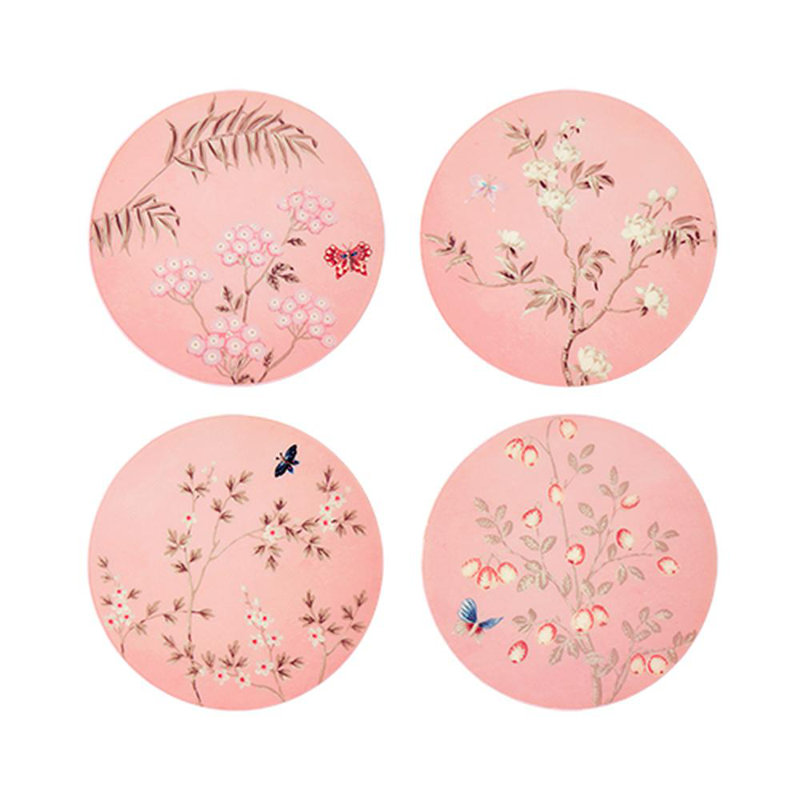 Chinoiserie Coaster, Pink