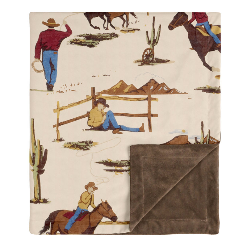 Couverture de bébé de sécurité pour bébé wild west cowboy