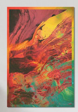 «Nourrissez votre tête IV», impression sur toile, H 12 po x l 8 po x P 0,75 po, Pas de tapis, Toile tendue