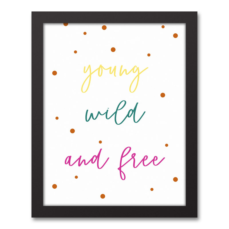 «Young Wild», art encadré gratuit, H 15,75 po x l 12,75 po x P 1,75 po