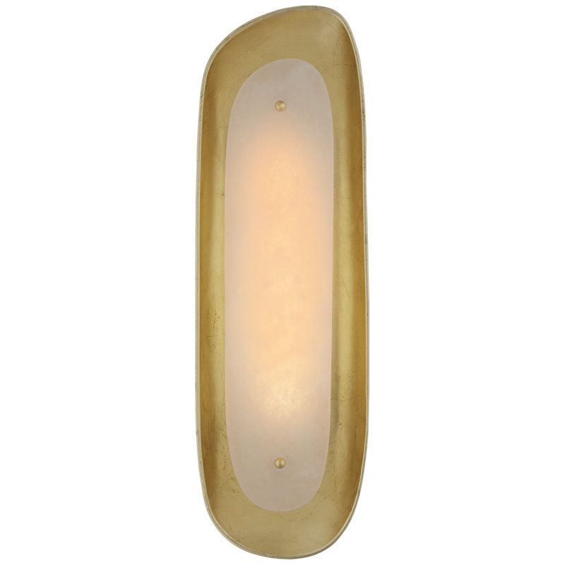 AERIN Samos Tall Sculpted Sconce, Gild