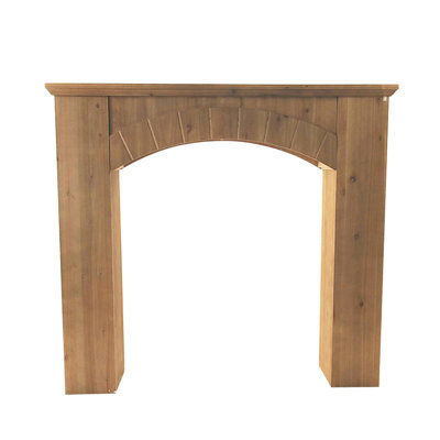VIP Wood 44.75 in. Brown Traditional Decor Mantel