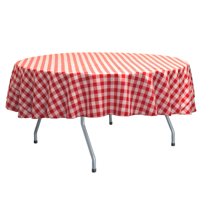 Nappe Gracie Oaks, Rouge/blanc, 60 po x 60 po, 1