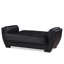 Causeuse convertible avec rangement Primenest Nimbusflow, polyuréthane noir