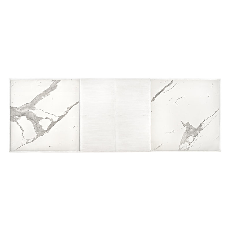 Butterfly Leaf Dining Table, Porcelain White, Cortina White