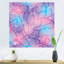 Violet et mauve abstrait avec étincelles - Impression sur toile-67444457-67444453