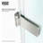 Orion 34" W x 58" H Hinged Frameless Tub Door with with 5/16" Clear Glass-14229181