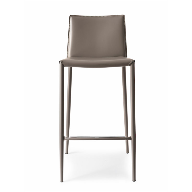 Boheme Upholstered Counter Stool, Matte Taupe