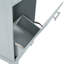 Îlot de cuisine cannelé avec armoire de rangement pour poubelle, prise de courant, support de rangement interne, îlots de cuisine roulants sur 5 roues avec 3 tiroirs, 3 supports latéraux ouverts pour poubelle de 10 gallons-1147717413