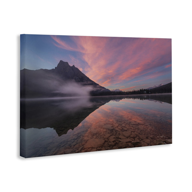  «Emerald Lake Sunset», art mural sur toile par Alan Majchrowicz, H 16 po x l 24 po