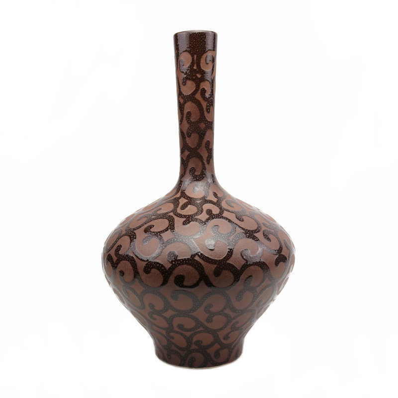 Vase de table en céramique 13,5 po Clemmie