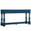 Console 63 po avec 3 tiroirs. Bleu marine, structure en bois massif, capacité de charge robuste, installation facile avec tiroirs et tablette de 63 po. Stable, assemblage-1089426088
