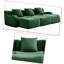 Canapé modulaire rembourré 3 places avec 3 repose-pieds Modern-151486573-151486574
