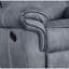 Fauteuil d'appoint inclinable manuel en velours de 39 po