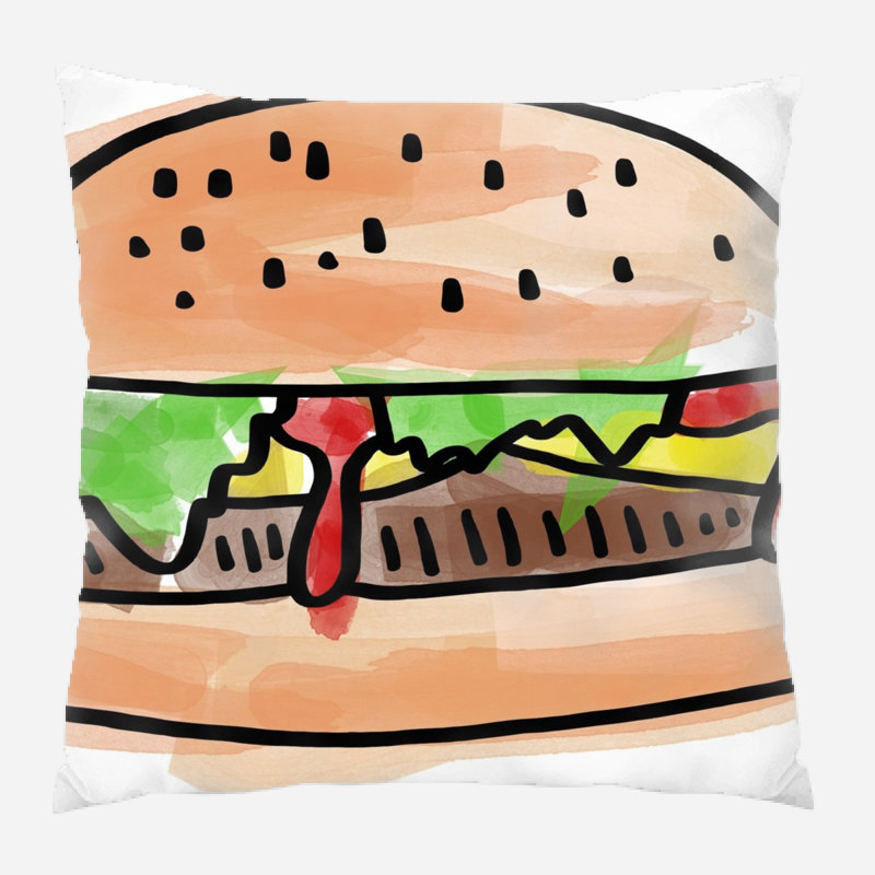 Coussin pour aliments Eckles, Intérieur, Microsuède