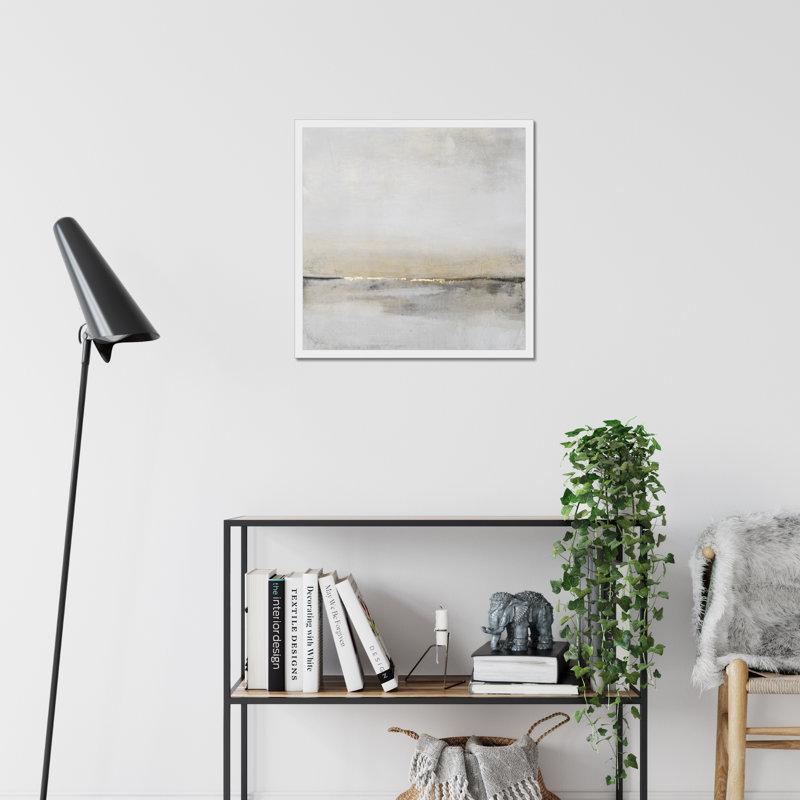 Horizontal Flow I by Timothy O' Toole - Wrapped Canvas Painting, 55cm H x 55cm W x 2.3cm D, White Framed Paper Print