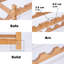12 Bottle Tabletop Wine Bottle Rack Beige