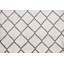 Tapis unique en laine noué à la main ivoire / gris nouvel âge 4 pi 4 po x 6 pi 5 po