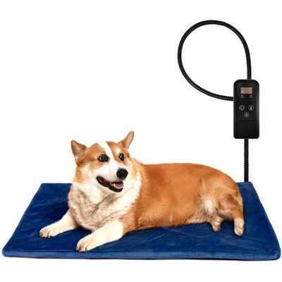 Coussin chauffant pour chien et chat avec housse amovible