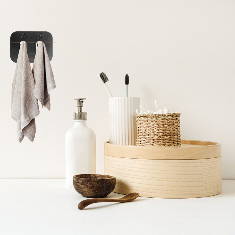 Modern 4-piece Stainless Steel Bathroom Hardware Set With No-drill Installation; Ideal For Stylish And Functional Spaces