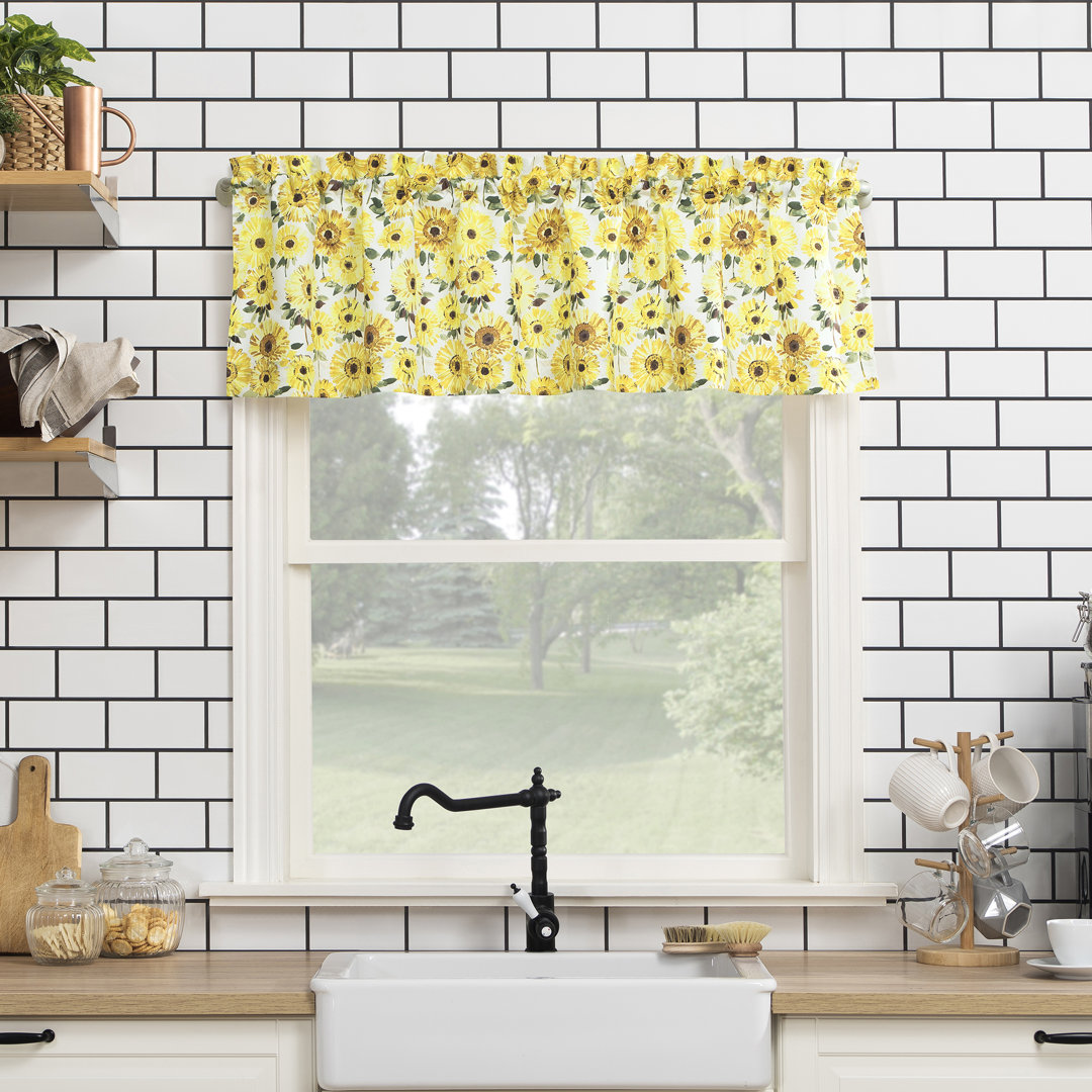 Houpt Floral Tailored Window Valance Laurel Foundry Modern Farmhouse®